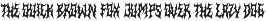 Berzex Metal Font preview