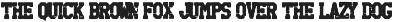 zebra cross brush font preview