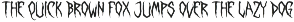 Maszell Horror Display Font preview