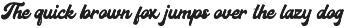 Hantory Bold Script Font preview