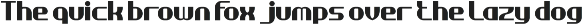 Take action font preview