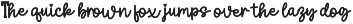 College Duo font preview