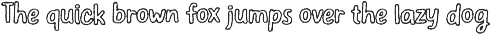 Elastique Stylo Spike - Outline Font preview