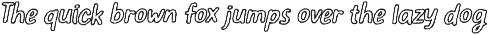 Elastique Stylo Spike - Outline Font preview