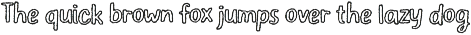 Elastique Stylo Spike - Outline Font preview