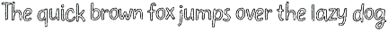 Elastique Stylo Spike - Outline Font preview