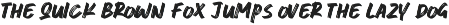 Rock Scratch - Brush Font preview