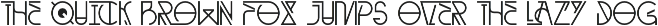Learning Through - Art Deco Font preview