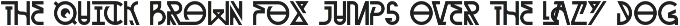 Learning Through - Art Deco Font preview