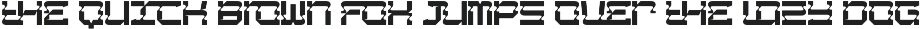 Shaped Spaces - Futuristic Font preview