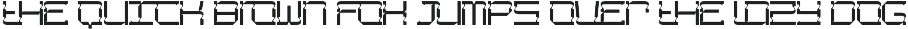 Shaped Spaces - Futuristic Font font preview