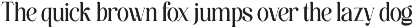 Muflers - Ligature serif font preview