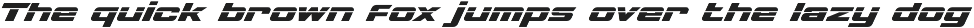 Speed Rusher - Sporty Futuristic font preview
