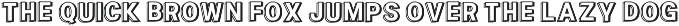 SUPER BURGER  DOUBLE OUTLINE FONT preview
