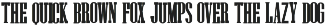THE BEACH font preview