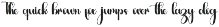 Typography preview