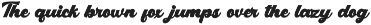 Bargeming Display Script Font preview