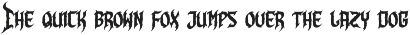 Virgil Creature | Death Metal Font preview