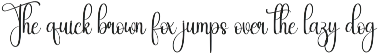 Wednesday | Script Font preview