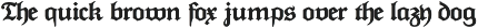 Post Tenebras Lux - Blackletter font preview