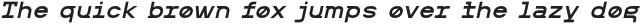 MIT Iculvist Monos Bold Expanded Italic otf (700) Sample