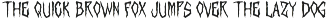 Lartzor Horror Display Font font preview