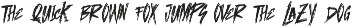 Zanbe Gone Handmade Brush Font preview