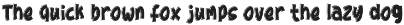 Quick Metro - Font preview