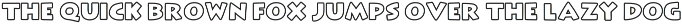 Creative Outline Font preview