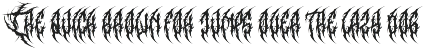 Gruthack - Death Metal Typeface preview