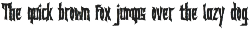 Domenvidel Blackmetal Font preview