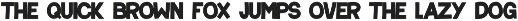 Retro uppercase bold font font preview