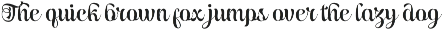 Dalbergia Script Font preview