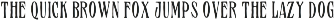 THE SCOUSERS TYPEFACE font preview