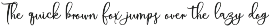 Heather Script font preview