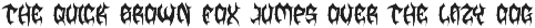 Rusty Gore - Metal Font preview