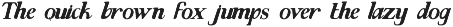 Evoke Italic - Italic Font font preview