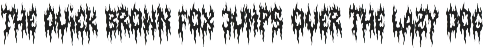 Huruhara | Black Metal Font font preview