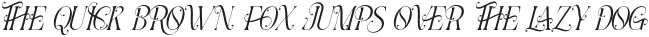 Romantic Aesthetic Regular Italic otf (400) Sample