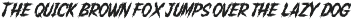 Scary Brusher a Wild Brush Font preview
