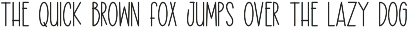 Lalesa Peach - Tall and Skinny Font preview