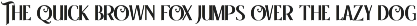 Auxore – Art Deco Display Font font preview