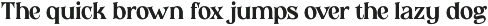 Epicus - Serif font family preview