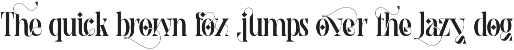 Theatrical Elegant - Ligatures Font preview