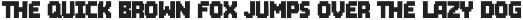 Brick Byte - square-cut display font font preview