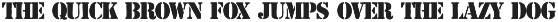 Liberty Stencil is Stencil font preview