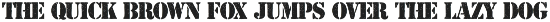 Liberty Stencil is Stencil font preview