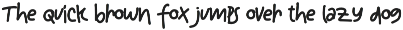 Bouncy Scriber Handwriting Font font preview