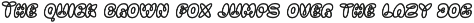 VT Bomble–Unique Bubble Display Font preview