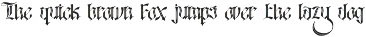 Black Eoghan Blackletter Font preview